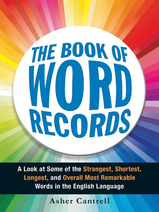 Cover image for The Book of Word Records